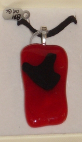 black and red pendant