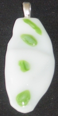 Green adn white pendant